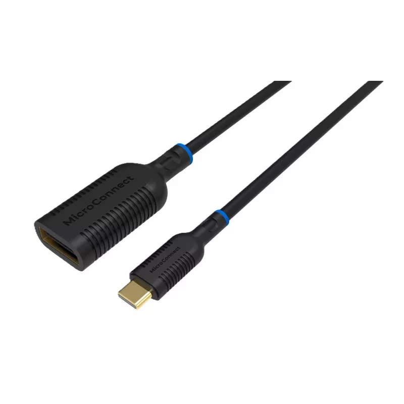 Vaizdo kabelio adapteris Microconnect MC-USBCDP-A 0,2 m USB Type-C į DisplayPort, juodas