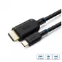 Microconnect MC-USBCHDMI05 vaizdo kabelio adapteris 0,5 m HDMI Type A (Standard) Juodas