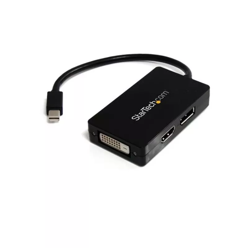 StarTech.com Travel A/V adapter: 3-in-1 Mini DisplayPort į DisplayPort, DVI arba HDMI keitiklis
