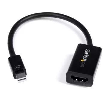 “StarTech.com Mini DisplayPort” į HDMI adapteris - aktyvus mDP į HDMI vaizdo keitiklis - 4K 30Hz - Mini DP arba “Thunderbolt” 1/2 “Mac”/PC prie HDMI monitoriaus/TV/ekrano - mDP 1.2 į HDMI adapterio laidas