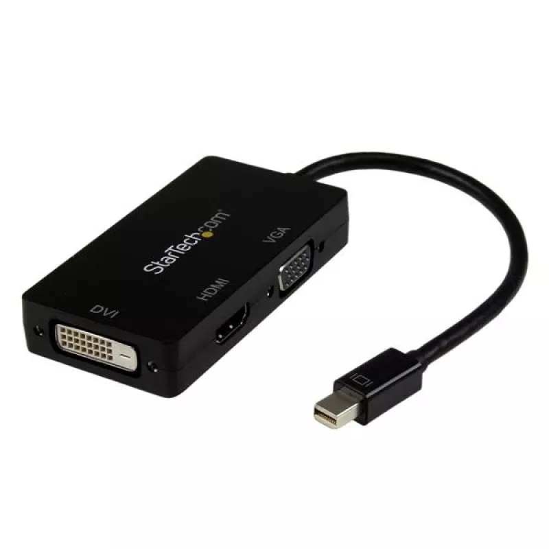 StarTech.com Travel A/V Adapter: 3-in-1 Mini DisplayPort į VGA DVI arba HDMI keitiklis
