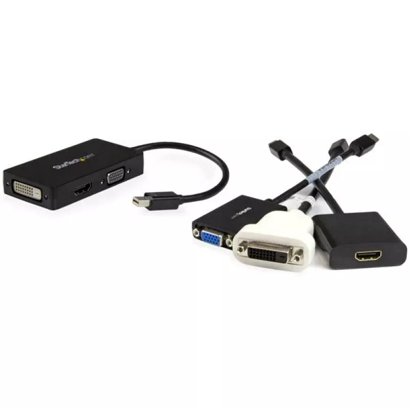 StarTech.com Travel A/V Adapter: 3-in-1 Mini DisplayPort į VGA DVI arba HDMI keitiklis