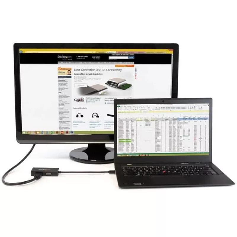 StarTech.com Travel A/V Adapter: 3-in-1 Mini DisplayPort į VGA DVI arba HDMI keitiklis