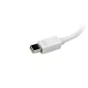 StarTech.com kelioninis garso ir vaizdo adapteris: 3-in-1 Mini DisplayPort į VGA DVI arba HDMI keitiklis - Baltas