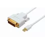 Microconnect MDPDVI1 vaizdo kabelio adapteris 1 m Mini DisplayPort DVI-D baltas
