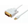 Microconnect MDPDVI2 vaizdo kabelio adapteris 2 m DVI-D mini DisplayPort Baltas