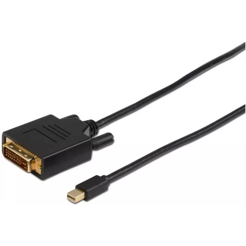 Video kabelio adapteris Microconnect MDPDVI2B 2 m Mini DisplayPort DVI-D Juodas