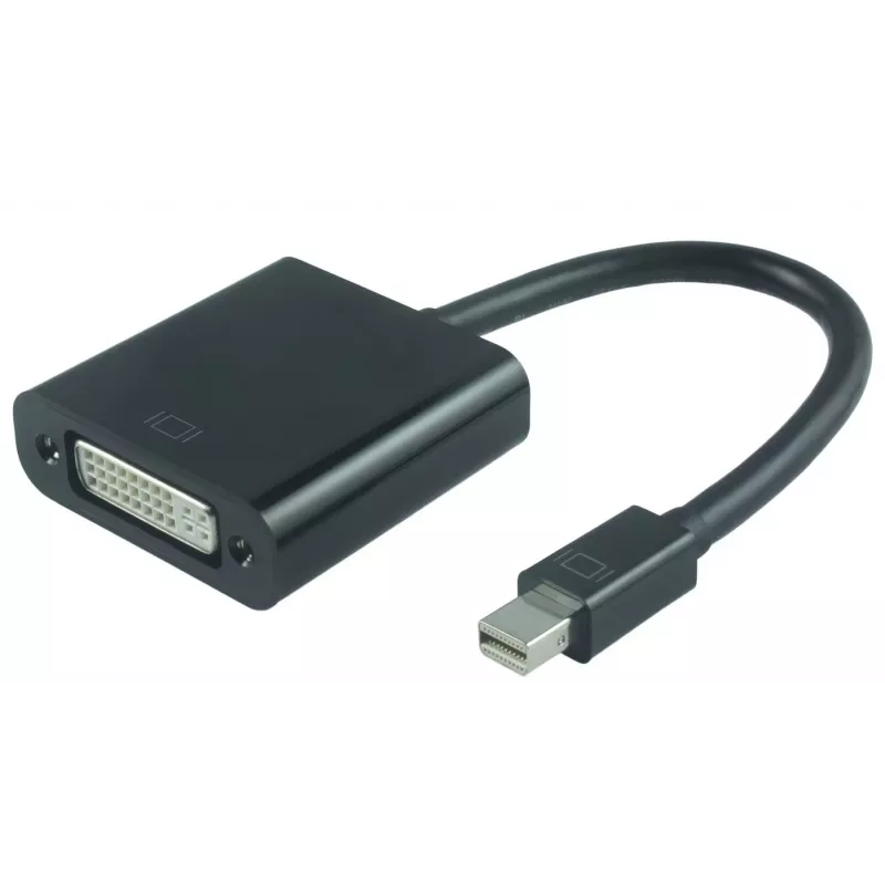 „Microconnect MDPDVI3B“ vaizdo kabelio adapteris, 0,15 m, Mini DisplayPort, DVI-I, juodas