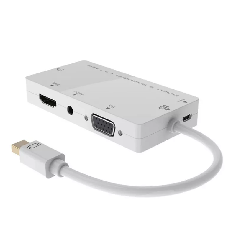 Microconnect MDPDVIHDMIVGAAA nešiojamojo kompiuterio dokas/portų replikatorius, baltas