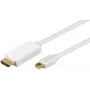 Microconnect MDPHDMI1 vaizdo kabelio adapteris 1 m HDMI Type A (Standard) Mini DisplayPort baltas