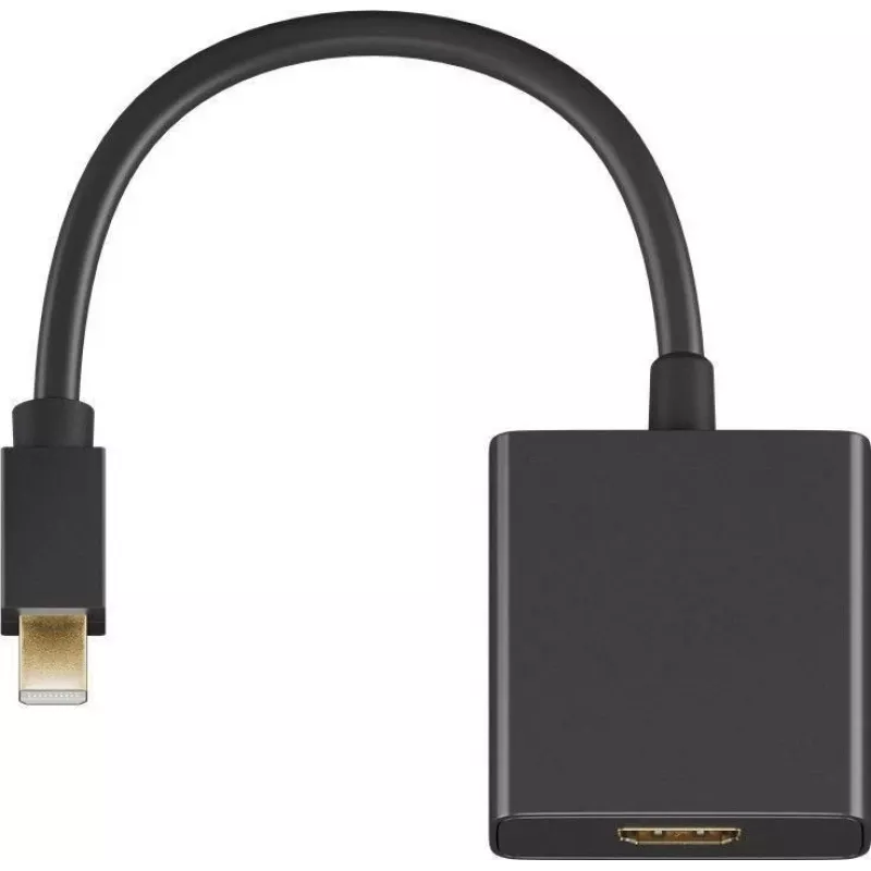 „Microconnect MDPHDMIB“ vaizdo kabelio adapteris 0,15 m Mini DisplayPort HDMI A tipo (standartinis) juodas