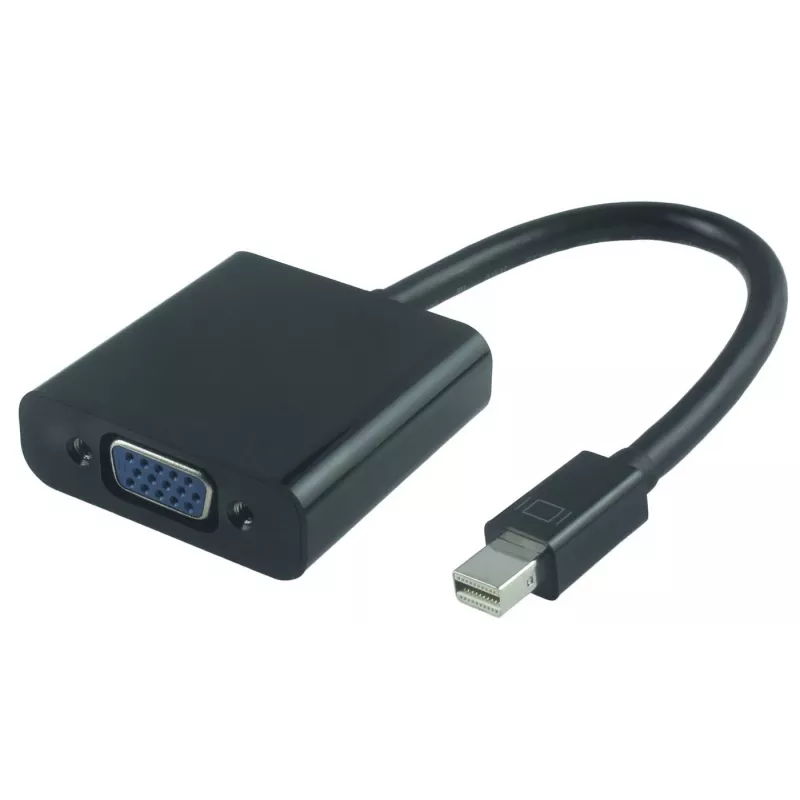 Microconnect MDPVGA2B vaizdo kabelio adapteris 0,15 m Mini DisplayPort VGA (D-Sub) juodas