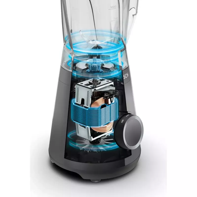 Stacionarus plaktuvas Bosch Serie 4 MMB6141B — 1200 W, 1,5 l Tritan dubuo, 2 greičiai, ledo smulkinimas, juodas