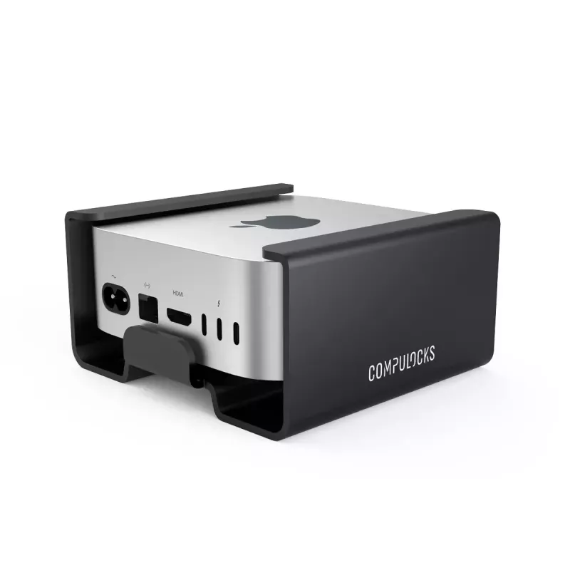 Compulocks Mac mini M4 2024 saugus laikiklis su užrakto galvute, juodas