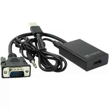 Microconnect MONGGHDMI vaizdo kabelio adapteris 0,3 m HDMI A tipo (standartinis) VGA (D-Sub) juodas