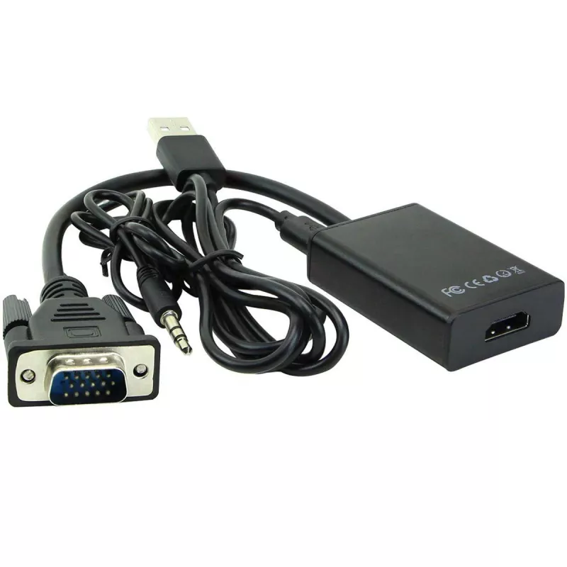 Microconnect MONGGHDMI vaizdo kabelio adapteris 0,3 m HDMI A tipo (standartinis) VGA (D-Sub) juodas