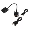 Microconnect MONGGHDMI vaizdo kabelio adapteris 0,3 m HDMI A tipo (standartinis) VGA (D-Sub) juodas