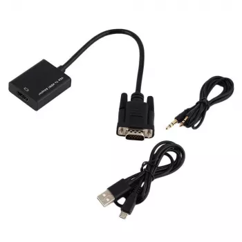 Microconnect MONGGHDMI vaizdo kabelio adapteris 0,3 m HDMI A tipo (standartinis) VGA (D-Sub) juodas