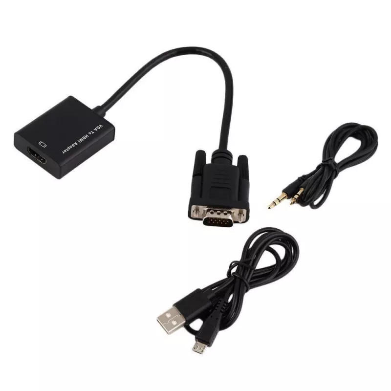 Microconnect MONGGHDMI vaizdo kabelio adapteris 0,3 m HDMI A tipo (standartinis) VGA (D-Sub) juodas