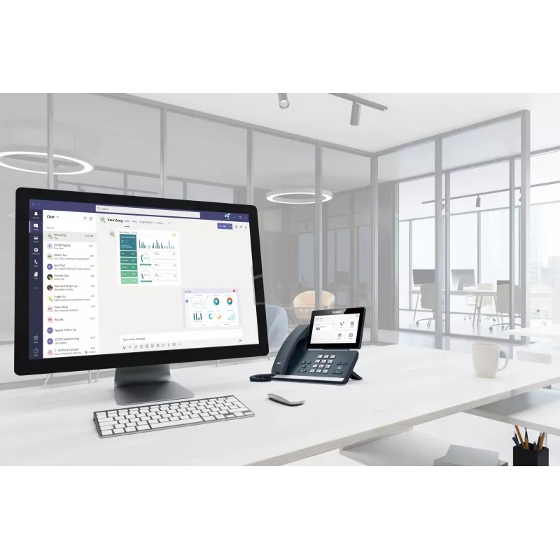 Yealink MP58 Microsoft Teams Edition, IP telefonas, Pilka, Laidinis ragelis, Staliniam naudojimui, Android, Microsoft Teams