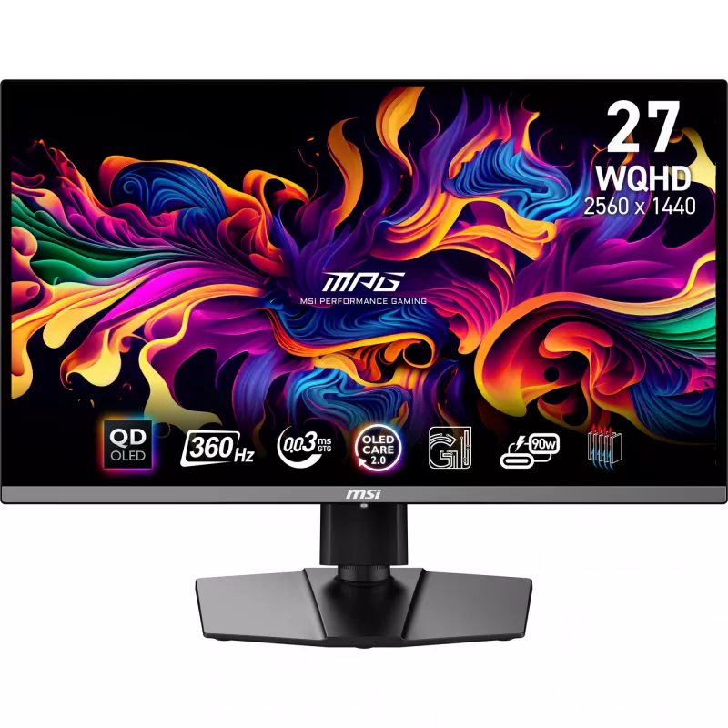 MSI MPG 271QRX QD-OLED kompiuterio monitorius 67,3 cm (26,5 colio) 2560 x 1440 pikselių Wide Quad HD juodas