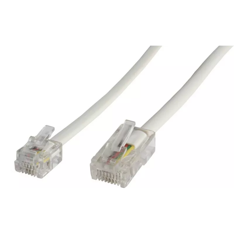 Tinklo kabelis MicroConnect MPK456 RJ-45 RJ-11 6 m baltas