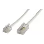Tinklo kabelis MicroConnect MPK456 RJ-45 RJ-11 6 m baltas