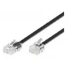Telefono laidas Microconnect MPK456S RJ11 RJ45 6 m Juodas