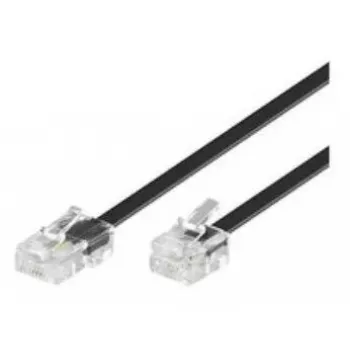 Telefono laidas Microconnect MPK456S RJ11 RJ45 6 m Juodas