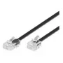 Telefono laidas Microconnect MPK456S RJ11 RJ45 6 m Juodas
