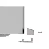 Compulocks Mac Studio Ledge Lock Adapter Keyed kabelis Lock Sidabrinė