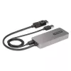 “StarTech.com” 3 prievadų MST šakotuvas – DisplayPort į 3 HDMI, trigubi 4K 60Hz monitoriai, DP 1.4 kelių monitorių vaizdo adapteris, 1 pėdos (30 cm) integruotas laidas, maitinamas per USB, tik “Windows”