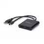 StarTech.com 2 prievadų kelių monitorių adapteris – Mini DisplayPort į 2x DisplayPort MST šakotuvas – dviguba 4K 30Hz – vaizdo skirstytuvas išplėstiniam darbalaukio režimui tik Windows kompiuteriuose – mDP 1.2 į 2x DP