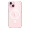 Apsauginis dėklas iPhone 15, Apple, MagSafe, permatomas, PC, 6,1 colio