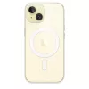 Apsauginis dėklas iPhone 15, Apple, MagSafe, permatomas, PC, 6,1 colio