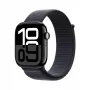 Išmanusis laikrodis „Apple Watch Series 10 GPS“ 46 mm, „Jet Black“ aliuminio korpusas su „Ink Sport Loop“