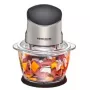 Elektrinis maisto smulkintuvas Rommelsbacher MZ 400 — 1,0 l stiklinis dubuo, 400 W, nerūdijančio plieno 4 ašmenų peilis, juodas