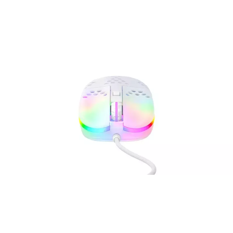 Žaidimų pelė XTRFY MZ1 USB Type-A Optical, balta, 0,056 kg, žiedinis slinkimas
