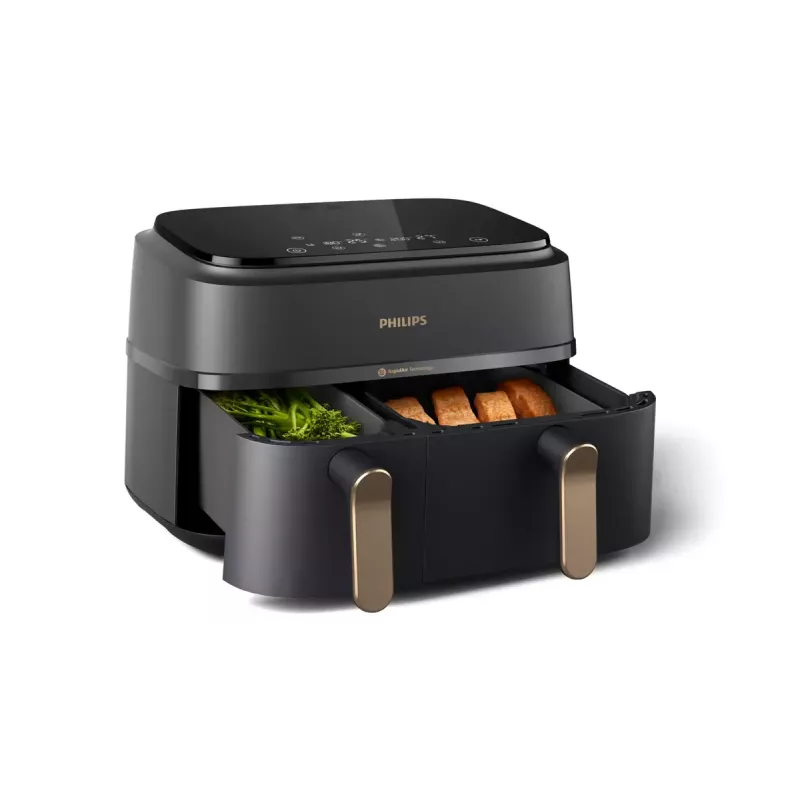 Karšto oro gruzdintuvė Philips 3000 serijos NA352/04 9L 2750W Dvigubas krepšelis