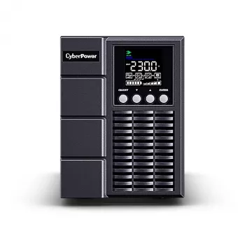 Nepertraukiamo maitinimo šaltinis CYBERPOWER OLS1000EA, internetinė dviguba konversija, 1 kVA/900 W, 3× IEC C13 lizdai, gryna sinusinė banga, LCD, bokštinis
