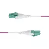 StarTech.com 2 m (6 pėd.) LC į LC (UPC) OM4 daugiamodis šviesolaidinis kabelis, Erika Violet, 50/125 µm, 40G/100G, LOMMF/VCSEL, Uniboot šviesolaidinis jungiamasis laidas, OFNR vertikaliam stovui