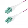 „StarTech.com“ 5 m LC į LC (UPC) OM4 daugiagyslis šviesolaidinis kabelis, Erika Violet, 50/125 µm, 40G/100G, LOMMF/VCSEL, vienbats jungiamasis laidas, OFNR (pakylų reitingas)