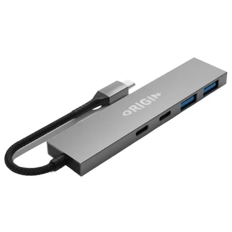 Origin Storage prijungimo stotelė - 2 x USB 3.2 prievadai ir 2 x USB-C prievadai