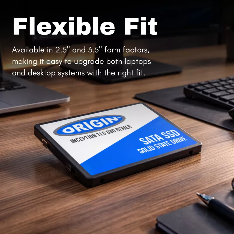Origin Storage Inception SSD 1TB 2.5in SATA 3D TLC, 1 TB, 2.5 colio, 550 MB/s, 6 Gbit/s