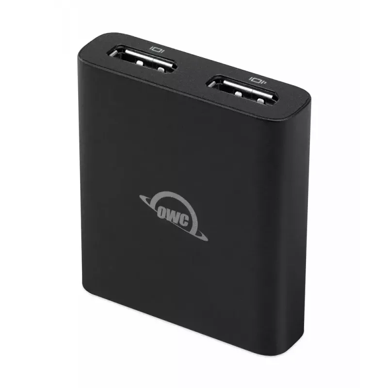 OWC Thunderbolt dviejų DisplayPort adapteris USB grafikos adapteris 7680 x 4320 pikselių juodas