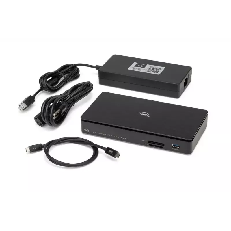 OWC Thunderbolt Pro Dokas Laidinis Thunderbolt 3 Juodas 85W maitinimo tiekimas 40 Gbit/s