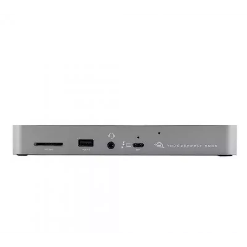 OWC Thunderbolt 4 Wired Dock Juoda Pilka 3.5mm Ethernet 1000 Mbit/s