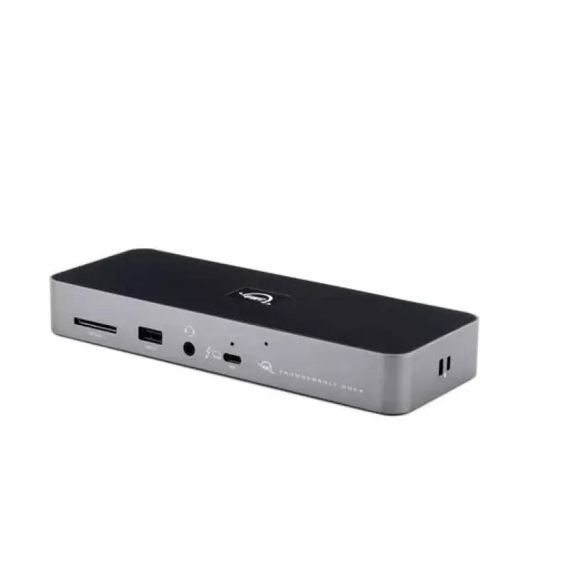 OWC Thunderbolt 4 Wired Dock Juoda Pilka 3.5mm Ethernet 1000 Mbit/s