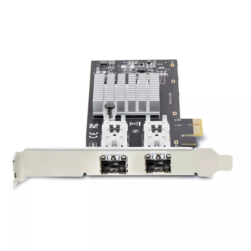 “StarTech.com” 2 prievadų GbE SFP tinklo plokštė, PCIe 2.0 x1, “Intel I350-AM2” 2x 1GbE valdiklis, 1000BASE vario / šviesolaidžio, dviejų prievadų gigabitinio eterneto NIC, staliniams / serverių korpusams – suderinama su “Windows” ir “Linux”