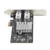 “StarTech.com” 2 prievadų GbE SFP tinklo plokštė, PCIe 2.0 x1, “Intel I350-AM2” 2x 1GbE valdiklis, 1000BASE vario / šviesolaidžio, dviejų prievadų gigabitinio eterneto NIC, staliniams / serverių korpusams – suderinama su “Windows” ir “Linux”